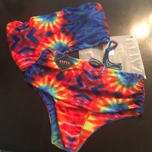 ZAFUL Tie Dye swimsuit BRAND NEW